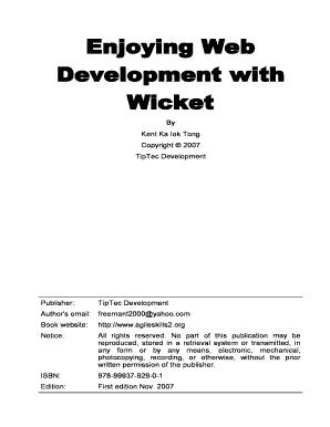 Wicket PDF  Form