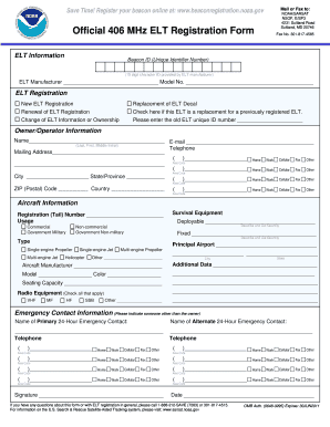 Noaa Beacon Registration Renewal  Form