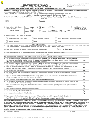 Batfe Form 4473