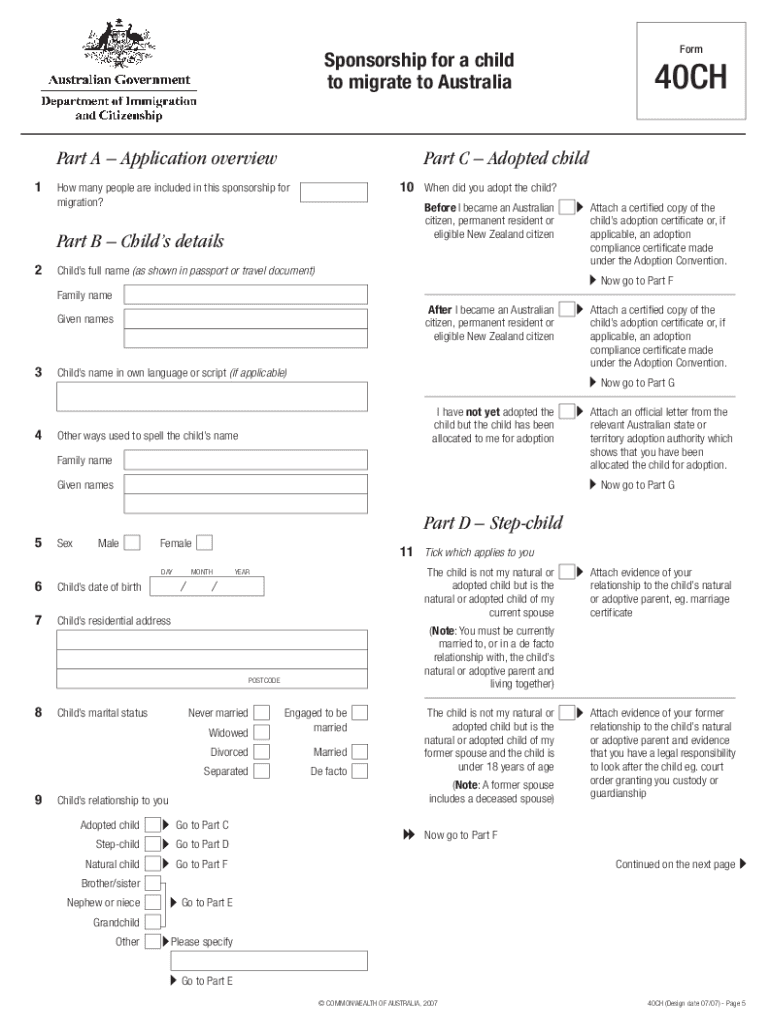 Form 40ch