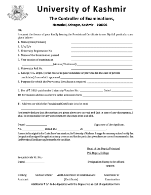 B Ed Certificate Image  Form