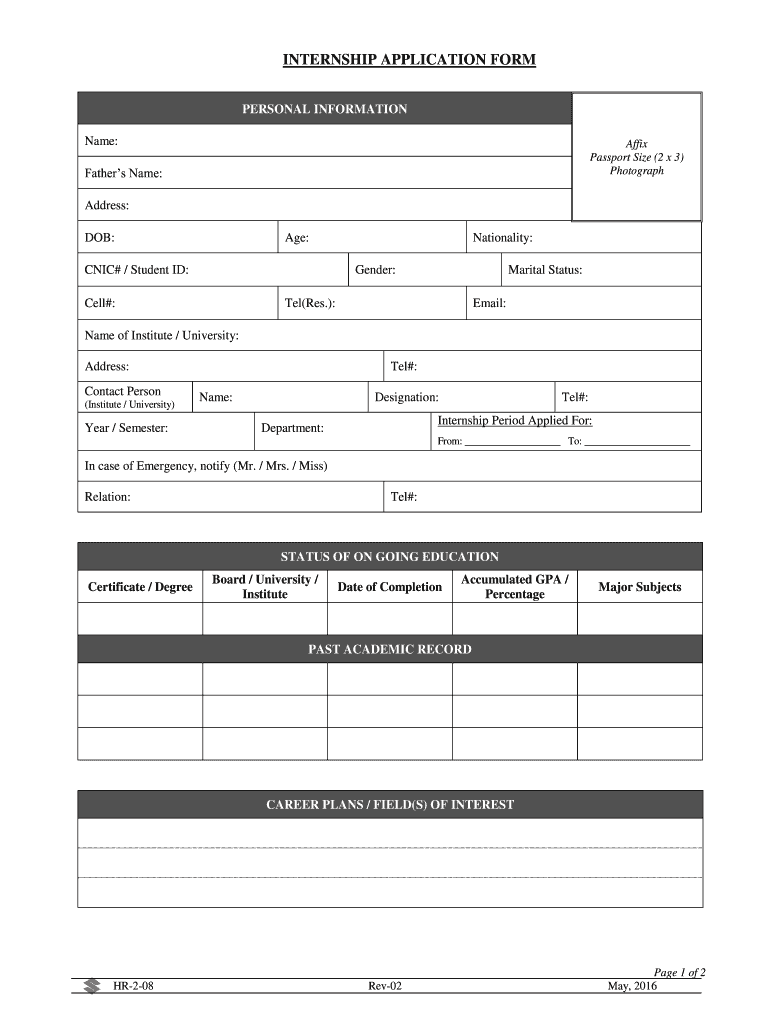 Get and Sign Sasol Internship Application Form 2010-2022