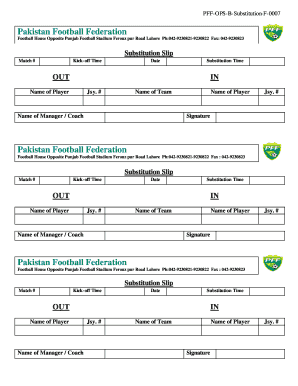 Football Player List Format PDF