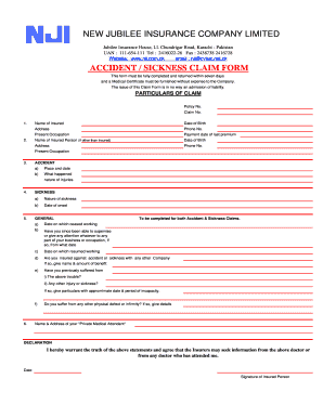 Claim Form Online