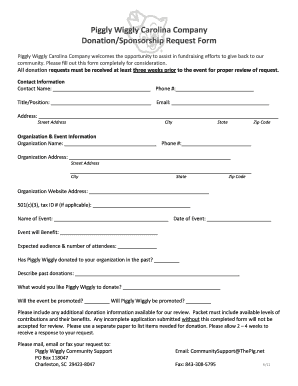 Piggly Wiggly Application PDF  Form