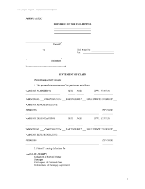 Small Claims Forms Download Philippines