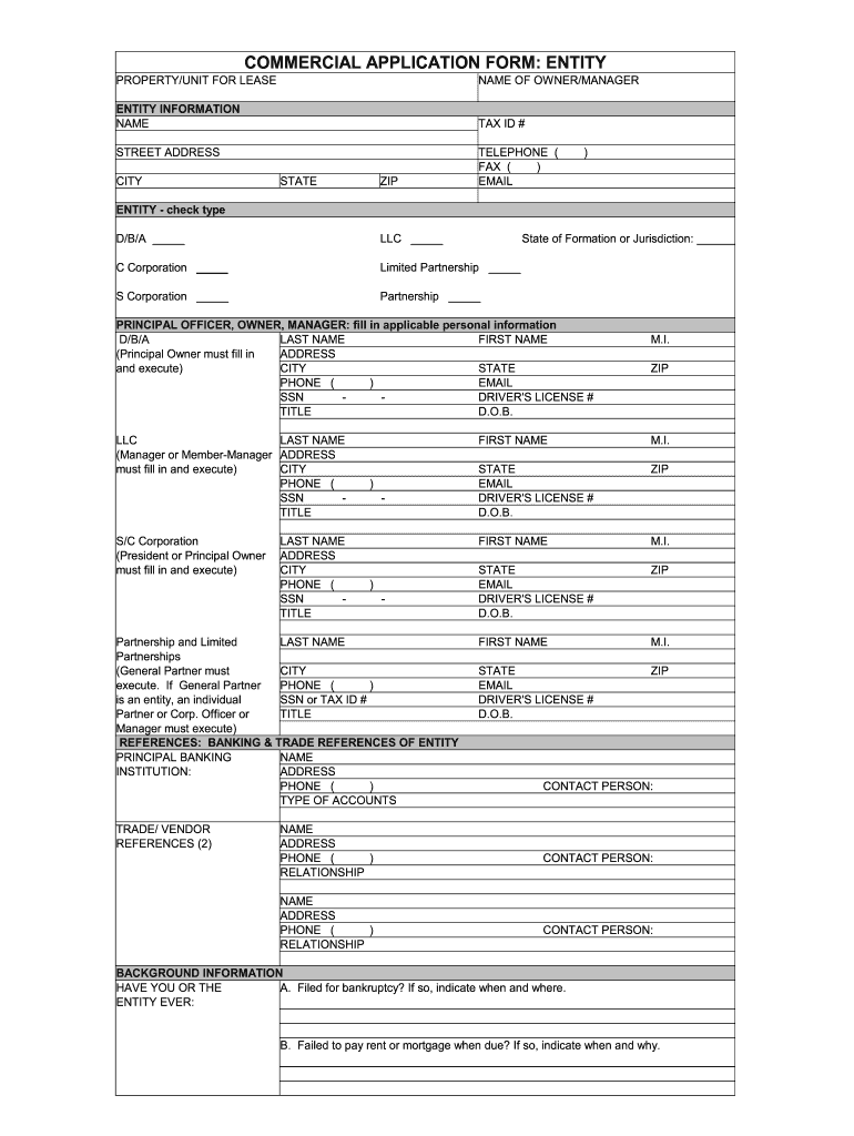 Commercial Lease Application Template from www.signnow.com