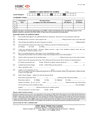 Hsbc Credit Card Application  Form