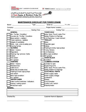 Crane Fitness Certificate  Form