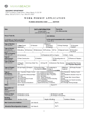 Miami Beach Building Department Forms