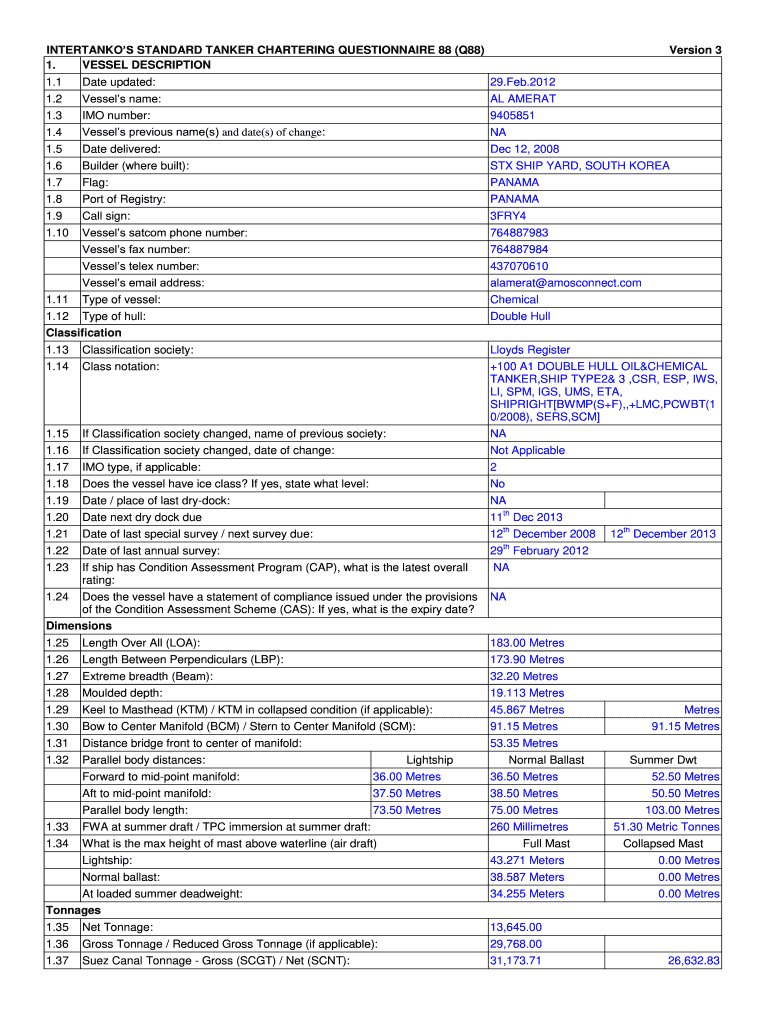 Q88 Form