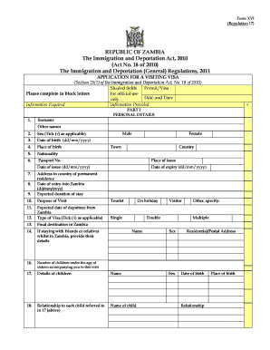 Immigration Recruitment  Form