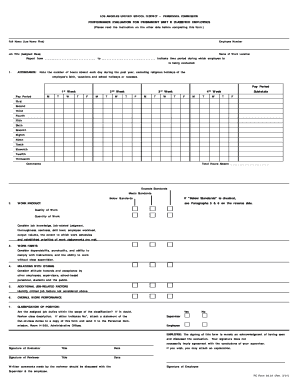 Lausd Classified Evaluation  Form