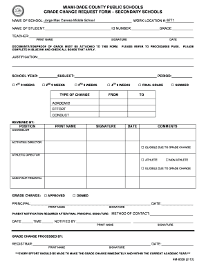 Grade Form