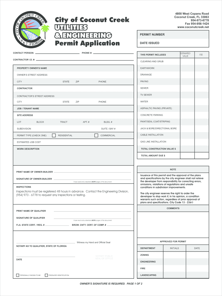 Get and Sign Pasco County Florida Building Permit  Form