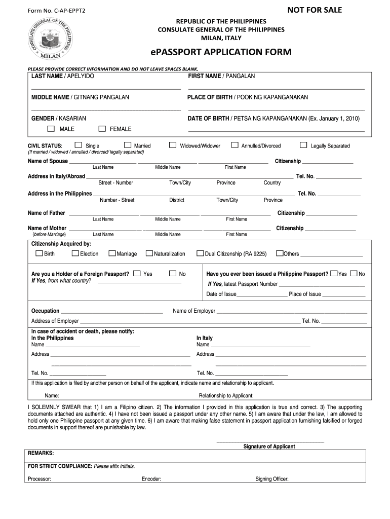 philippines travel entry form