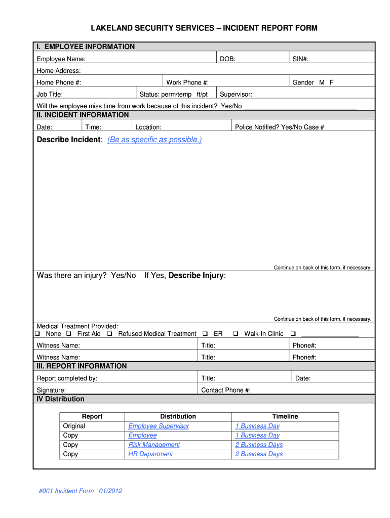  Incident Report Form 2012-2024