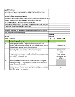 Techno Commercial Offer  Form