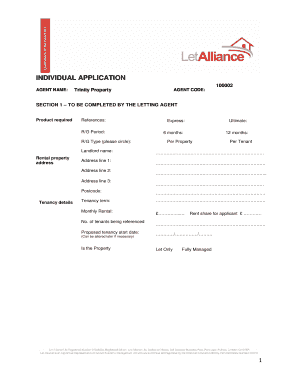 Let Alliance Application Form