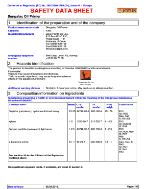 Jotun Prefix Putty Data Sheet  Form