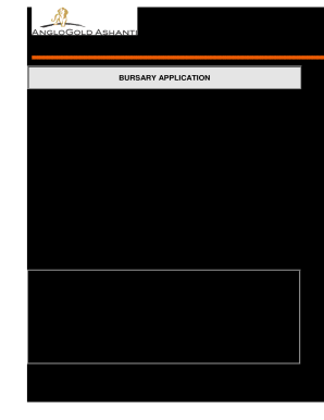 Anglogold Ashanti Bursary  Form