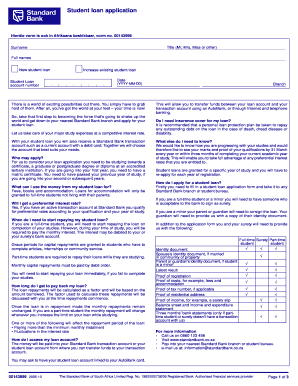  Student Loan Application Form PDF 2005-2024