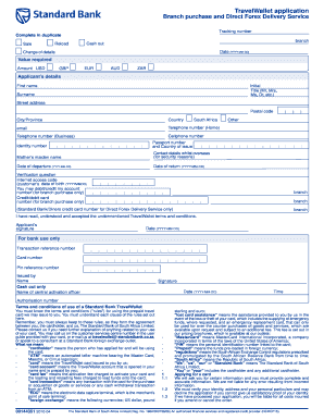 Standard Bank Deposit Slip PDF  Form