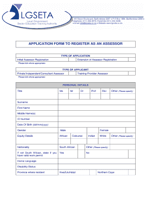 Seta Registration  Form