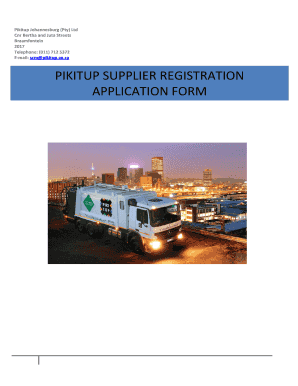 Pikitup Learnerships  Form