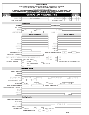 Mzansipo  Form