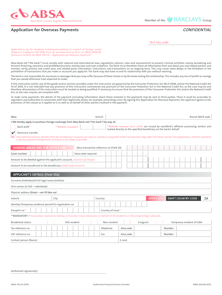  Absa Deposit Slip 2011-2024