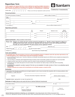 Repurchase Form Sanlam