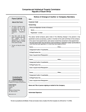 Cor44 Form