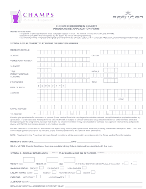 Sizwe Hosmed Hiv Chronic Application Forms