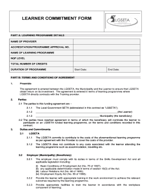 Commitment Form for Students