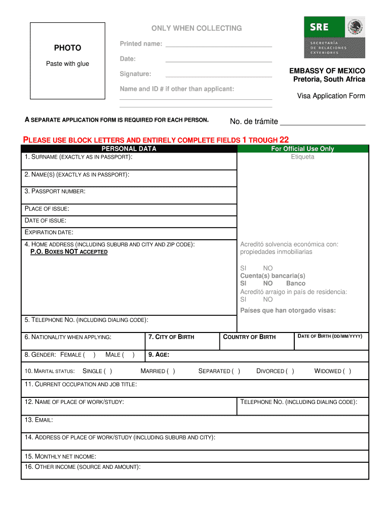 ireland tourist visa application form pdf