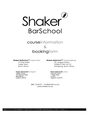 European Bartender School Book PDF  Form