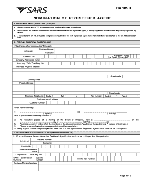 Sars Da185form