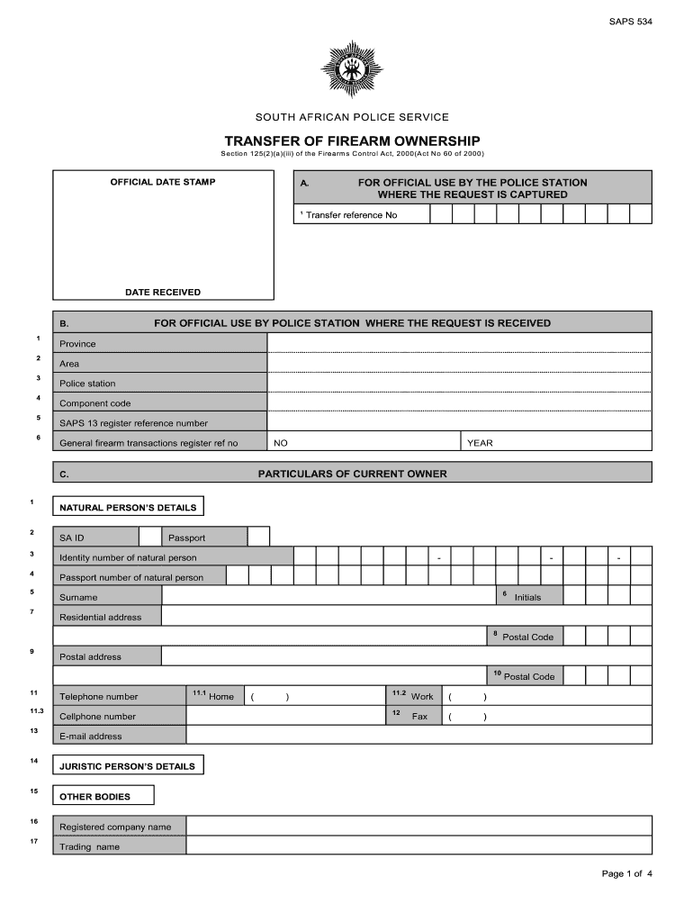 Saps 534  Form