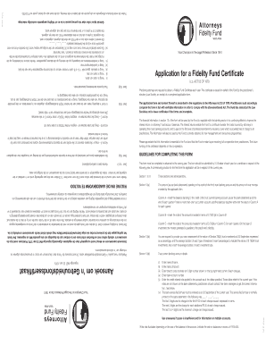 Fidelity Fund Certificate Sample  Form