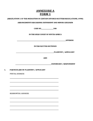 Annexure A Fill Out And Sign Printable Pdf Template Signnow