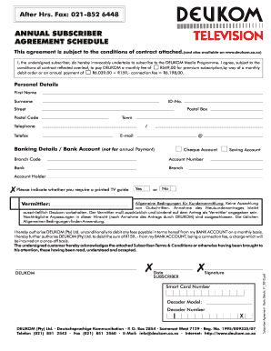 Deukom Agreement Form