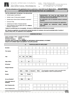 Sacap Application Form Download