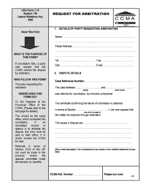 Ccma 7 13 Form PDF