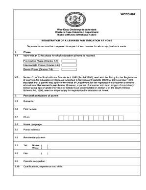 Wcedonline Westerncape Gov Za Fill Out And Sign Printable Pdf Template Signnow
