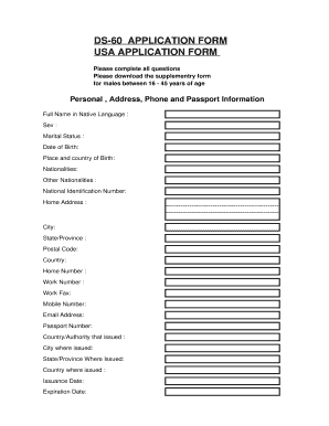 Ds 60 Form PDF