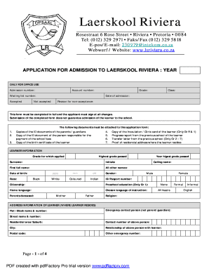 Riviera Primary School  Form