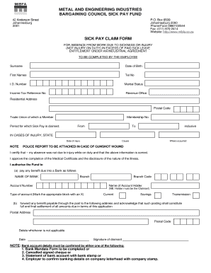 Injury on Duty Forms
