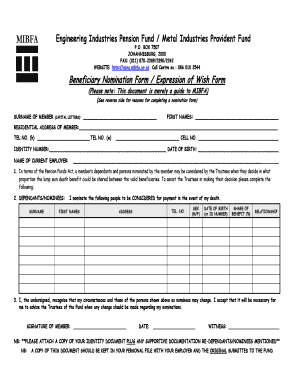 Mibfa  Form