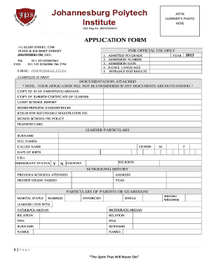 Jpi School  Form